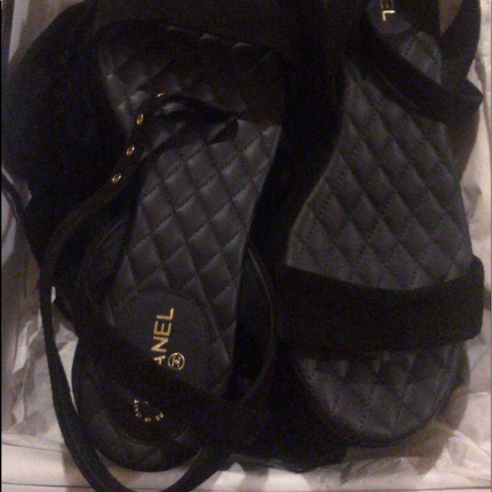 Chanel heeled sandals